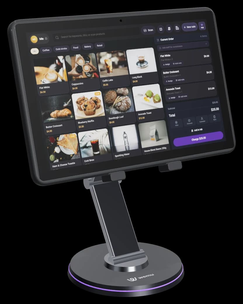 13" Tablet + Swivel Stand