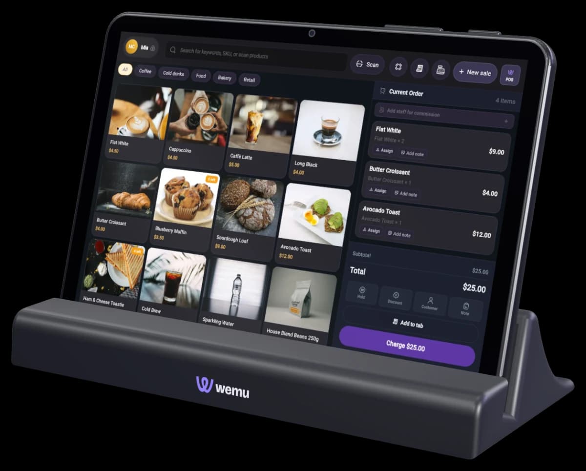 POS Tablet + Dock